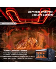 HORNO ELECTRICO CONVECCION 38 LITROS 2000W HR-38PRO GRUNKEL