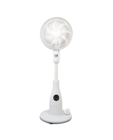 VENTILADOR NEBULIZADOR DESIGN PRO 80W CON MANDO Y LUZ LED MUVIP