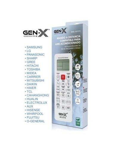 MANDO UNIVERSAL PARA AIRES ACONDICIONADOS AC-2115 GEN-X