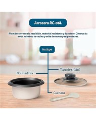 ARROCERA INOX 0.6 LITROS 300W GRUNKEL