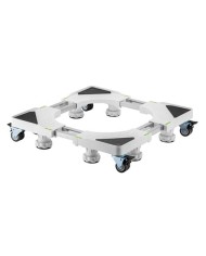 SOPORTE/BASE AJUSTABLE SERIE PRO CON RUEDAS PARA NEVERA Y LAVADORAS CROMAD