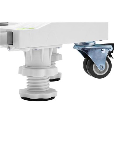 SOPORTE/BASE AJUSTABLE SERIE PRO CON RUEDAS PARA NEVERA Y LAVADORAS CROMAD