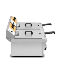 FREIDORA ELÉCTRICA PROFESIONAL 16+16 LITROS 2X3000W CHEF PRO