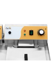 FREIDORA ELÉCTRICA PROFESIONAL 16+16 LITROS 2X3000W CHEF PRO