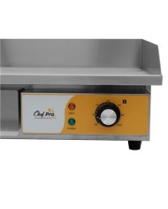 PLANCHA ELÉCTRICA PROFESIONAL SUPERFICIE LISA 3000W CHEF PRO