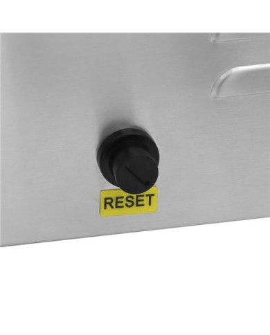 PLANCHA ELÉCTRICA PROFESIONAL SUPERFICIE LISA 3000W CHEF PRO