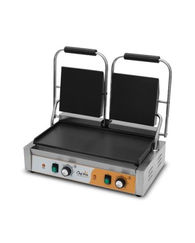 SANDWICHERA INDUSTRIAL DOBLE PLACAS LISAS 3600W CHEF PRO