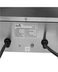 SANDWICHERA INDUSTRIAL DOBLE PLACAS LISAS 3600W CHEF PRO