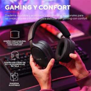 AURICULARES + MICROFONO TRUST GAMING GXT 489 FAYZO HEADSET MULTI BLACK