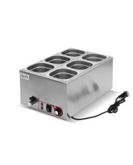 BAÑO MARIA INDUSTRIAL 6 CUBETAS 1200W CHEF PRO
