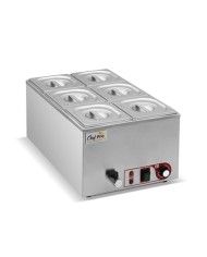 BAÑO MARIA INDUSTRIAL 6 CUBETAS 1200W CHEF PRO