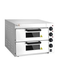 HORNO DE PIZZA ELÉCTRICO PROFESIONAL 2 CÁMARAS 3000W CHEF PRO
