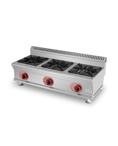 COCINA A GAS PROFESIONAL 3 FUEGOS CHEF PRO