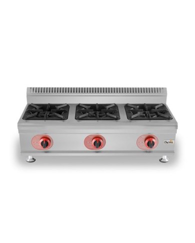 COCINA A GAS PROFESIONAL 3 FUEGOS CHEF PRO