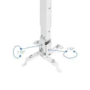 SOPORTE PROYECTOR TOOQ TECHO INCLINABLE WHITE