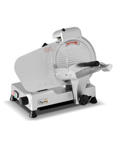CORTADORA DE CARNE Y FIAMBRE PROFESIONAL 250MM, 240W CHEF PRO