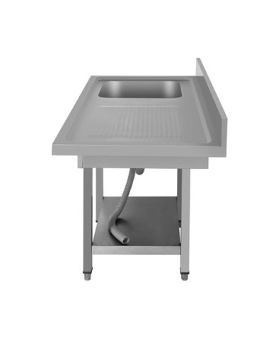 FREGADERO INDUSTRIAL 140X70X85CM CUBETA IZQUIERDA Y ESTANTE CHEF PRO