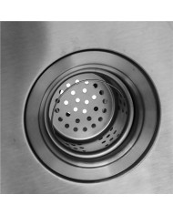 FREGADERO MURAL ACERO INOX PROFESIONAL CON GRIFO Y BACKSPLASH CHEF PRO