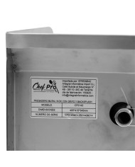 FREGADERO MURAL ACERO INOX PROFESIONAL CON GRIFO Y BACKSPLASH CHEF PRO