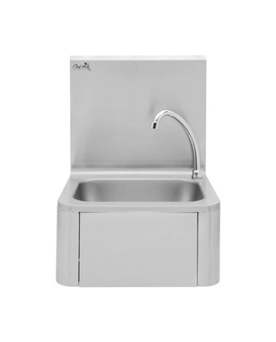 FREGADERO MURAL ACERO INOX PROFESIONAL CON GRIFO Y DISPENSADOR CHEF PRO