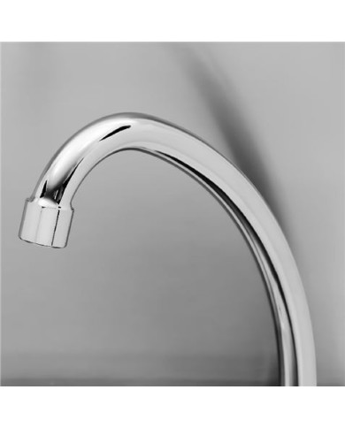 FREGADERO MURAL ACERO INOX PROFESIONAL CON GRIFO Y DISPENSADOR CHEF PRO