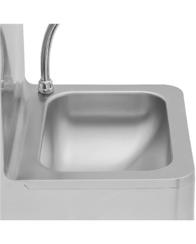 FREGADERO MURAL ACERO INOX PROFESIONAL CON GRIFO Y DISPENSADOR CHEF PRO