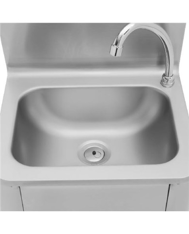 FREGADERO MURAL ACERO INOX PROFESIONAL CON GRIFO Y DISPENSADOR CHEF PRO