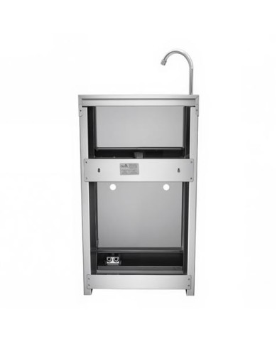 LAVAMANOS ACERO INOX INDUSTRIAL CON GRIFO DE PIE Y DISPENSADOR CHEF PRO