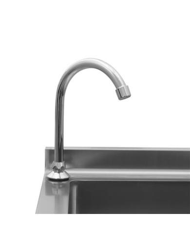 LAVAMANOS ACERO INOX INDUSTRIAL CON GRIFO DE PIE Y DISPENSADOR CHEF PRO