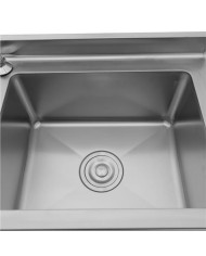 LAVAMANOS ACERO INOX INDUSTRIAL CON GRIFO DE PIE Y DISPENSADOR CHEF PRO