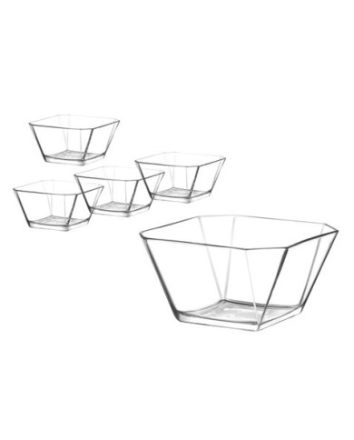 PACK 4 BOL VIDRIO 300CC + ENSALADERA 1900CC LAV
