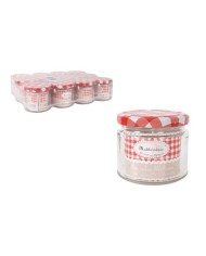 TARRO DE VIDRIO CON TAPA DE ROSCA 330CC