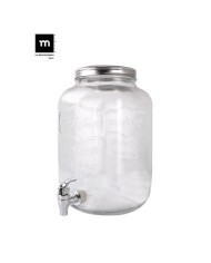 TARRO VIDRIO DISPENSADOR CON GRIFO 4 LITROS LA MEDITERRANEA