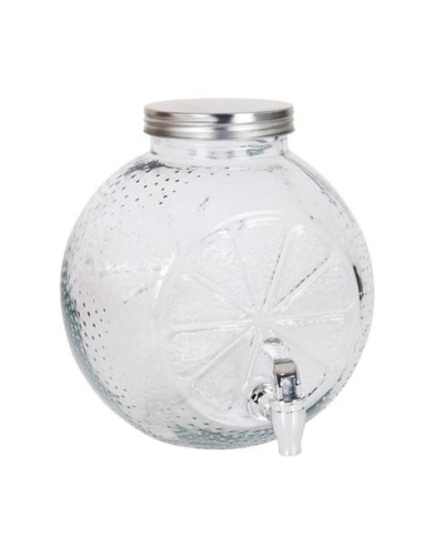 TARRO VIDRIO DISPENSADOR CON GRIFO 5 LITROS LA MEDITERRANEA