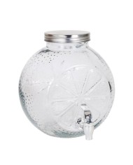 TARRO VIDRIO DISPENSADOR CON GRIFO 5 LITROS LA MEDITERRANEA