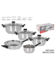 BATERIA DE COCINA 5 PIEZAS INDUCCION GENOVA QUTTIN