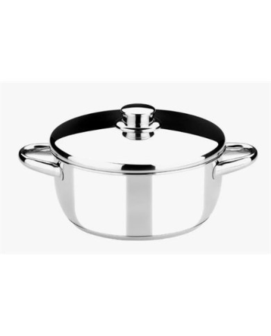 CACEROLA ACERO INOXIDABLE 18CM 1.75 LITROS OPTIMA CON TAPA ACERO MONIX