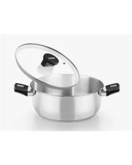 CACEROLA ACERO INOX CON TAPA VIDRIO 16CM ELITE MONIX