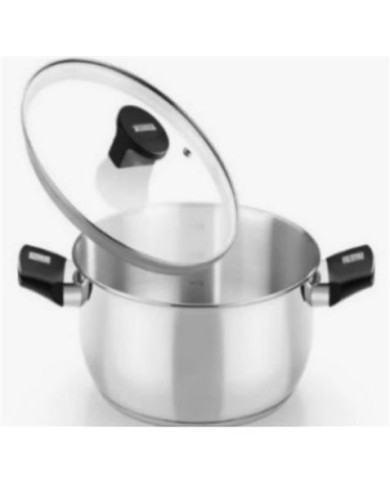 CACEROLA ACERO INOX CON TAPA VIDRIO 30CM ELITE MONIX