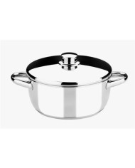 CACEROLA ACERO INOXIDABLE 26CM 5 LITROS OPTIMA CON TAPA ACERO MONIX