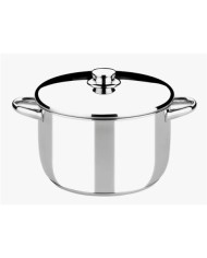 OLLA DE ACERO INOXIDABLE 16CM 2 LITROS OPTIMA CON TAPA ACERO MONIX