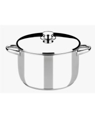OLLA DE ACERO INOXIDABLE 20CM 4 LITROS OPTIMA CON TAPA ACERO MONIX