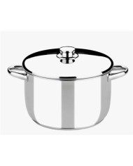 OLLA DE ACERO INOXIDABLE 22CM 5 LITROS OPTIMA CON TAPA ACERO MONIX