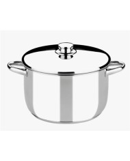 OLLA DE ACERO INOXIDABLE 24CM 6 LITROS OPTIMA CON TAPA ACERO MONIX