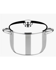 OLLA DE ACERO INOXIDABLE 30CM 12 LITROS OPTIMA CON TAPA ACERO MONIX
