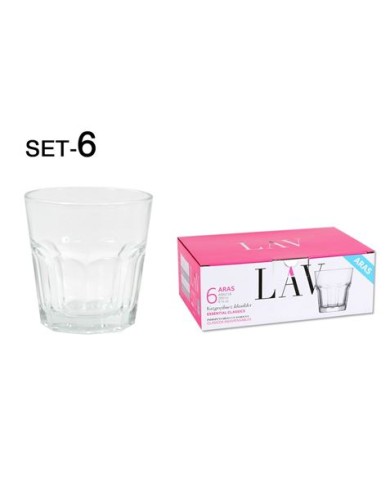 SET 6 VASOS VINO 200CC ARAS