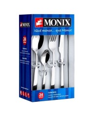 PACK 24 CUBIERTOS | 6 CUCHARAS + 6 TENEDORES + 6 CUCHILLOS + 6 CUCH CAFE