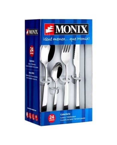 PACK 24 CUBIERTOS ACERO INOXIDABLE EUROPA MONIX