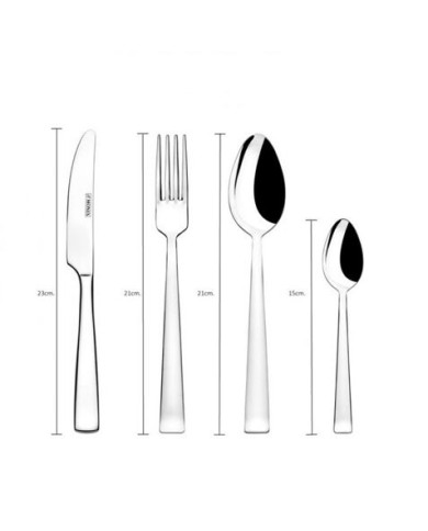 PACK 24 CUBIERTOS ACERO INOXIDABLE EUROPA MONIX