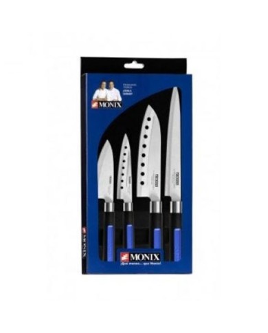 PACK 4 CUCHILLOS JAPONESES MONIX SOLID PLUS